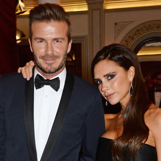 David and Victoria Beckham at Theatre Awards in London