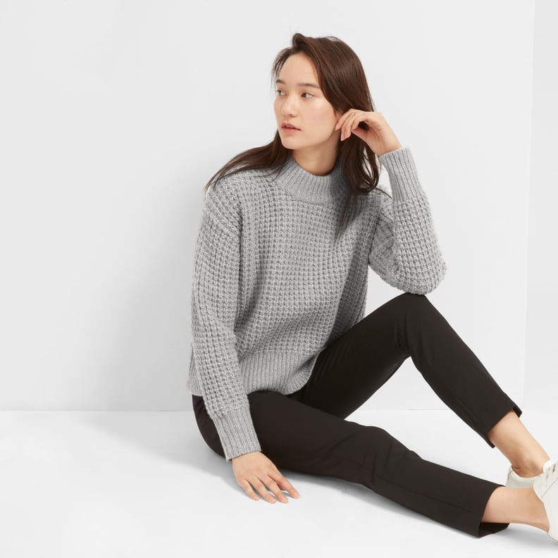 Everlane The Wool-Cashmere Waffle Square Crew