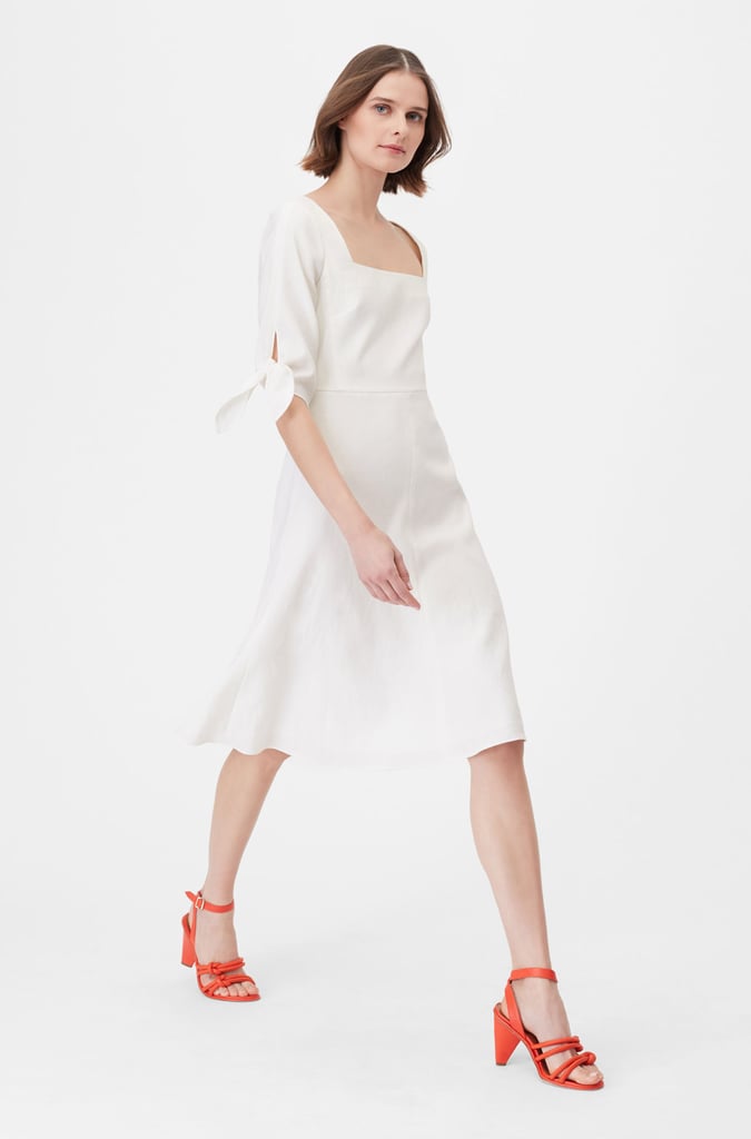Rebecca Taylor Tailored Stretch Linen Blend Dress