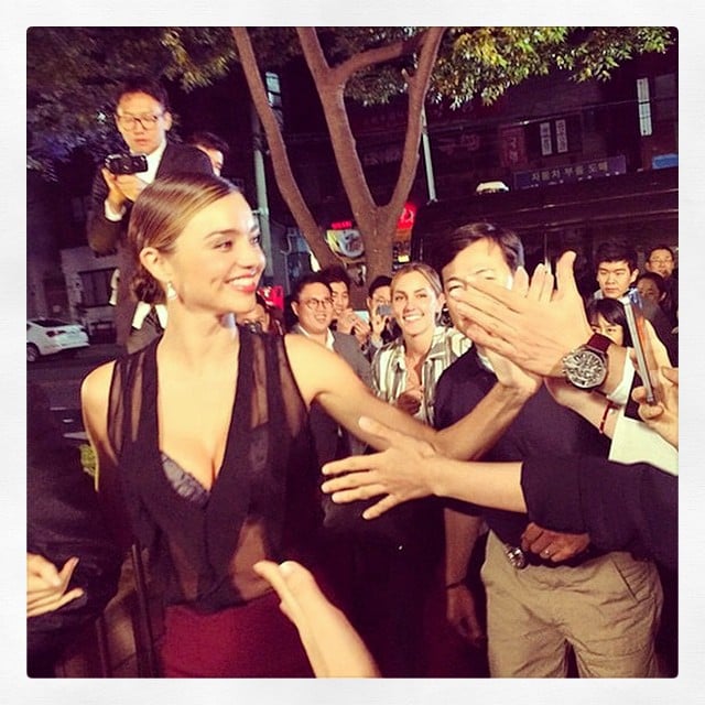 Miranda Kerr arrived in Korea all smiles. 
Source: Instagram user mirandakerr