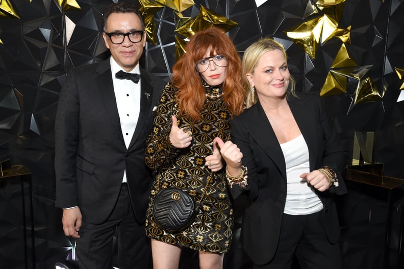 弗雷德•Armisen娜塔莎Lyonne,艾米·波勒Netflix的艾美奖。颁奖典礼后