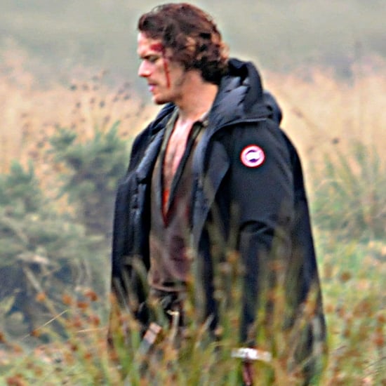 Sam Heughan Filming Outlander in Scotland