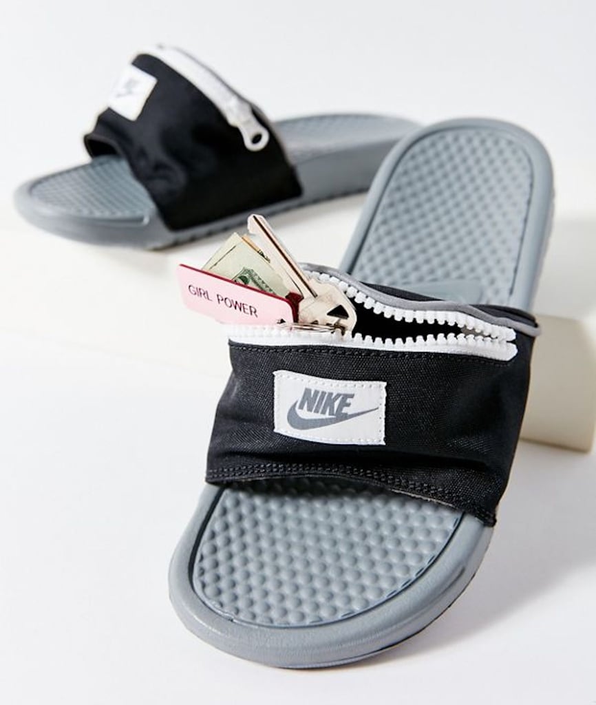 Nike Benassi Just Do It Fanny Pack Slide Sandals | POPSUGAR Fashion