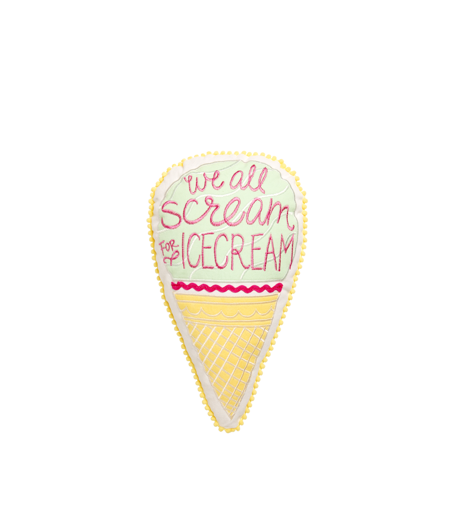 Ice Cream Cone Throw Pillow ($17)