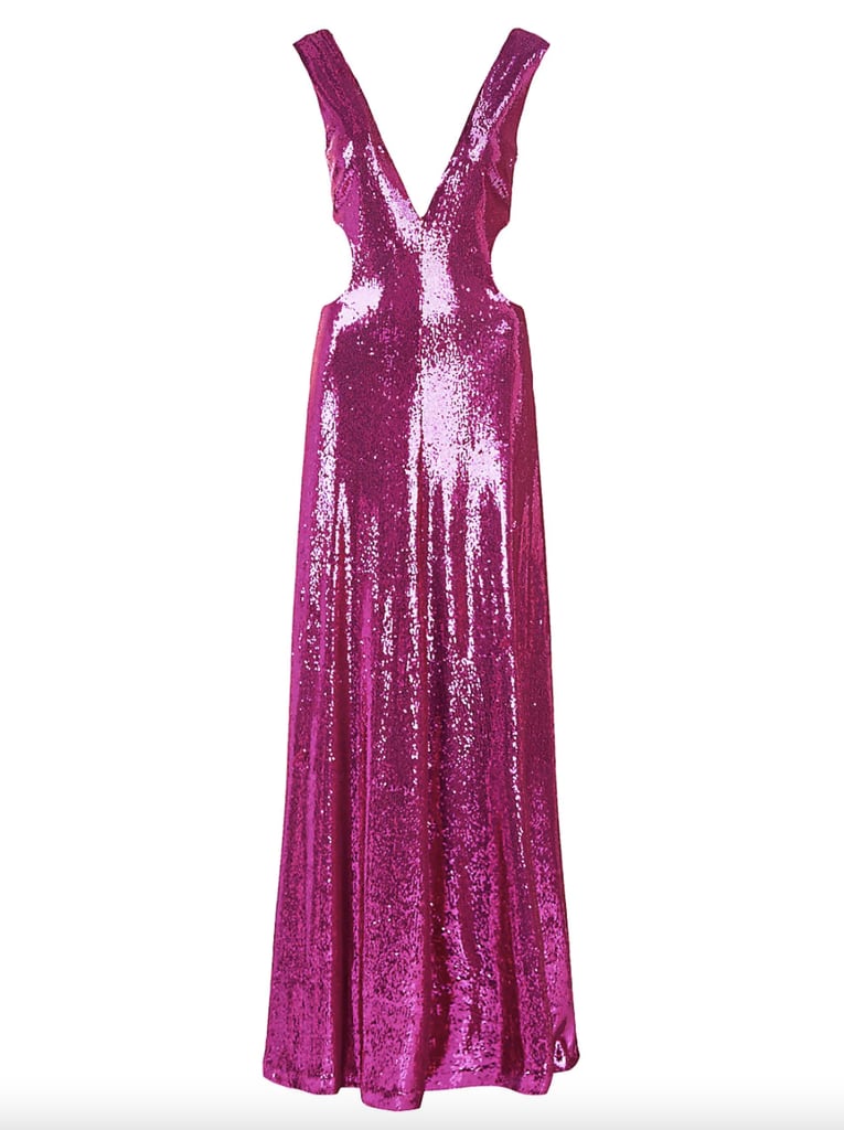 Halston Natalia Sequined Gown