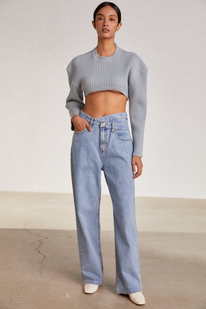 Source Unknown Criss Cross Waist Jeans