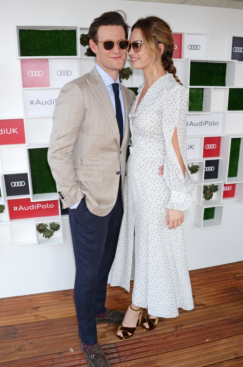 Matt Smith and Lily James at the Audi Polo Challenge