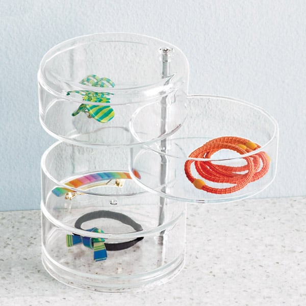 Four-Section Acrylic Swivel Organizer