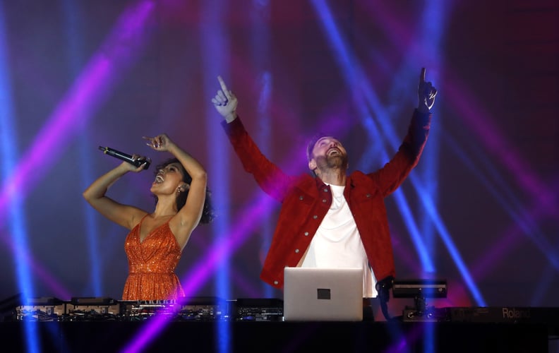 David Guetta and Raye Performing at the 2020 MTV EMA