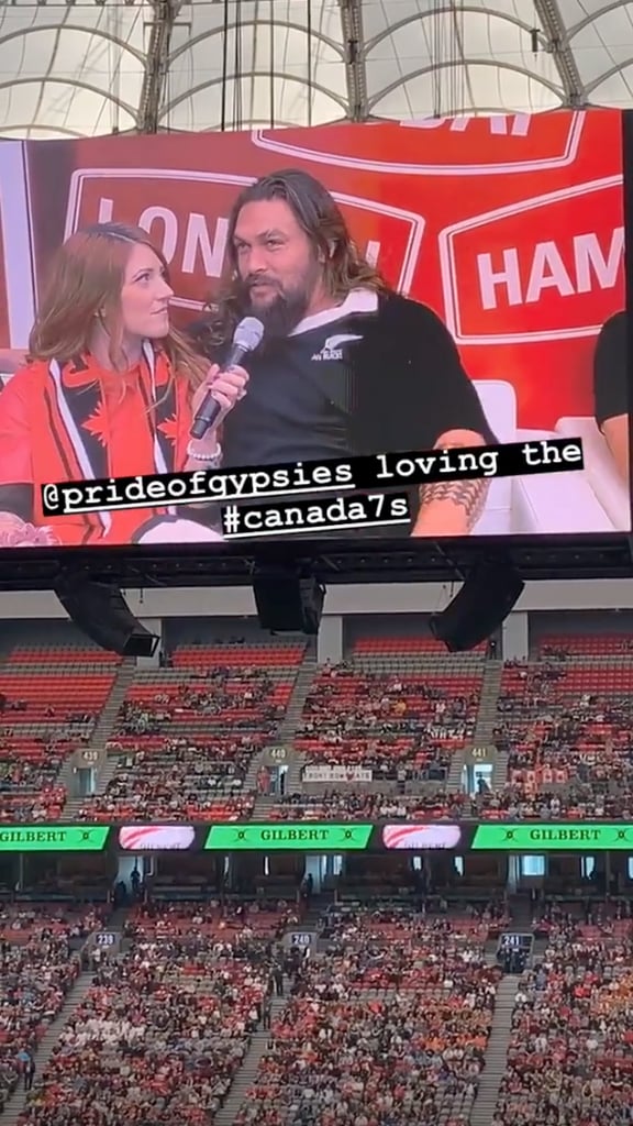 Jason Momoa at Rugby Match in Canada March 2019