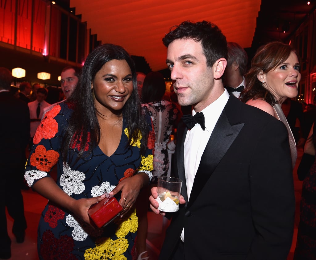 B.J. on Mindy's book: "A friend of mine who doesn't know Mindy told me that for a year she considered Mindy's book one of her closest friends. People really respond to her voice. It's extremely intelligent without being the least bit pretentious."
B.J.'s acknowledgments to Mindy in his book: "Mindy Kaling gets her own line in the acknowledgments, as previously negotiated by her representatives. Thanks, Mindy. I love you and you're the best."
B.J. on Mindy's writing: "Mindy has long been considered the best writer on The Office, and every actor on the show thinks she writes for them best. There is the extra little 'smile' that infuses her scripts, which is hard to quantify. My guess is that it stems from a real loving sense of the super specific inner life of every character. Characters aren't joke machines to her, or types to satirize. As a person, she's incredibly sentimental, more than anyone I've met, but she's also incredibly sharp. She's unabashedly both. That allows her to express real emotions without shyness, but also without clichés."