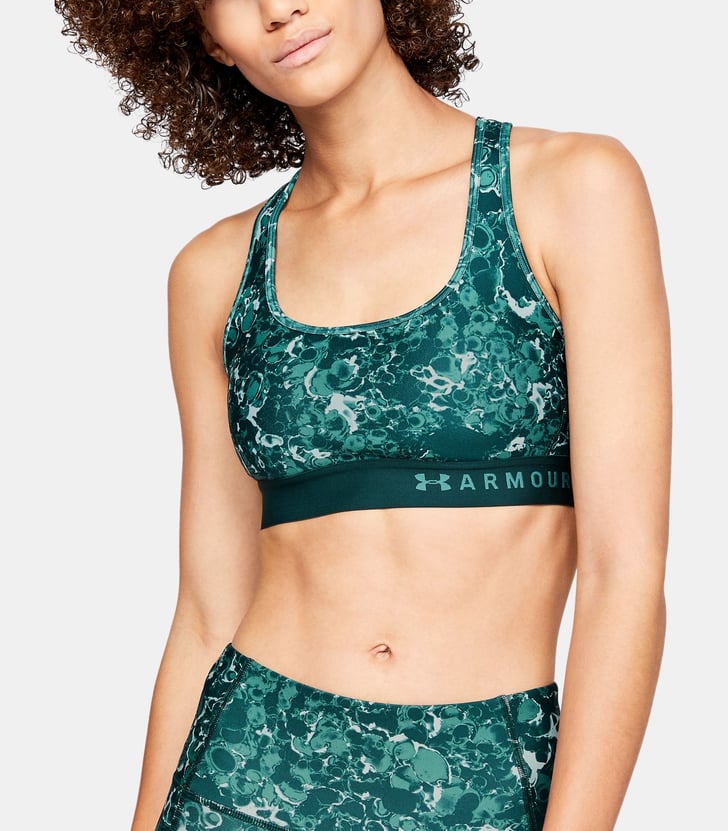 Armour® Mid Crossback Print Sports Bra FullCoverage Under Armour