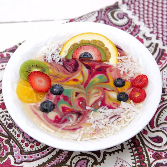 Rainbow Smoothie Bowl Inspired by Lisa Frank