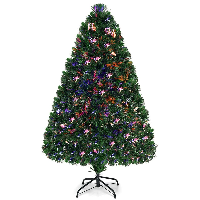 Costway 4' Pre-Lit Fiber Optic Artificial Christmas Tree