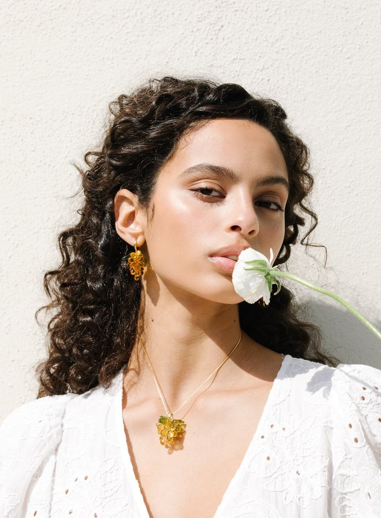 ANNELE Apricot Earrings and Lemonade Necklace
