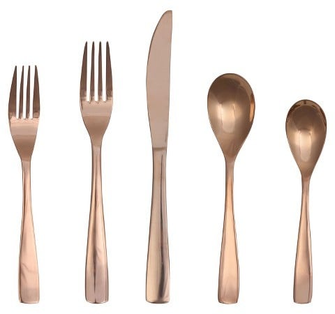 Rose Gold Flatware Set ($20)