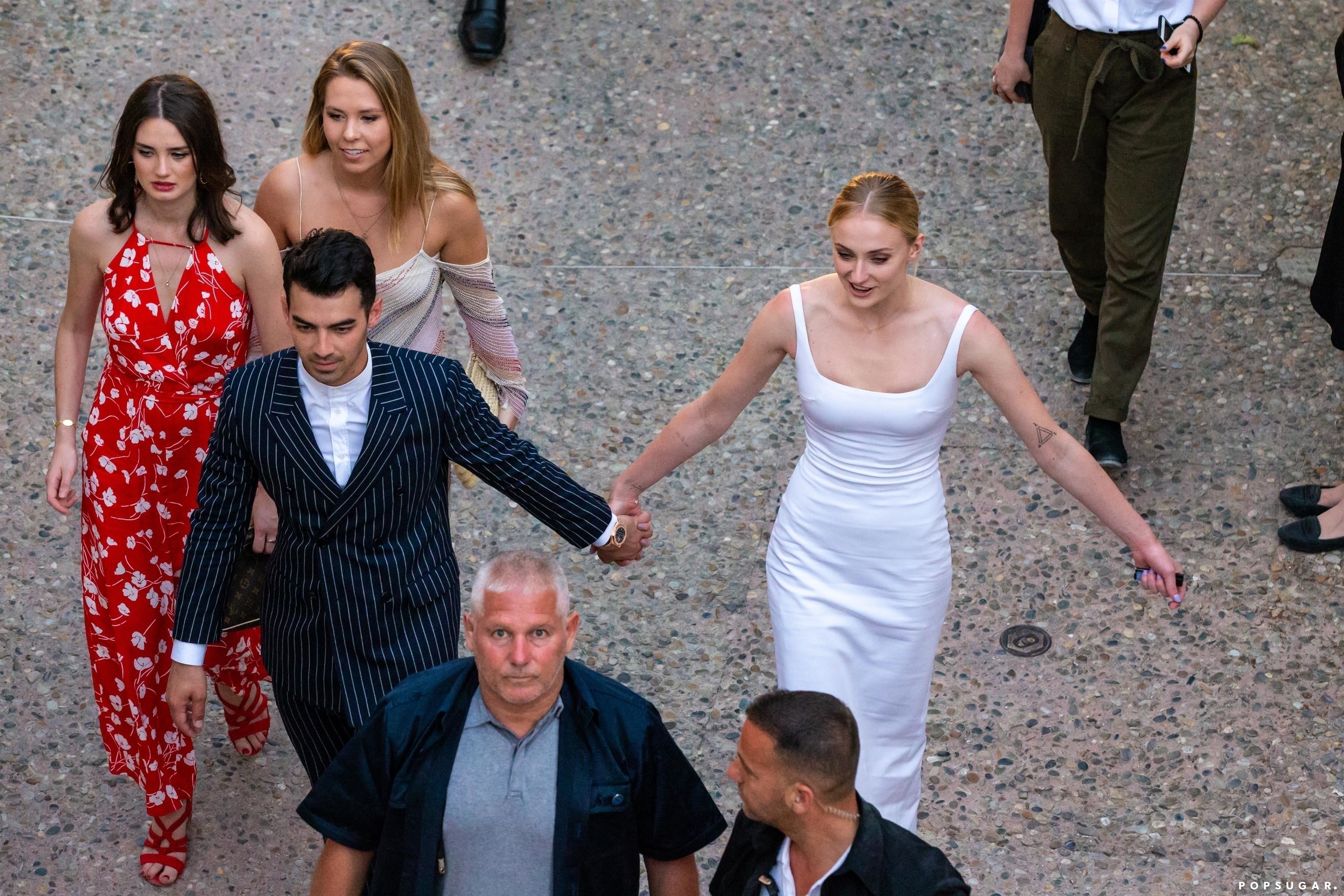 Joe Jonas & Sophie Turner Greet Family & Friends at Pre-Wedding Event  (Photos): Photo 4314941, Danielle Jonas, Joe Jonas, Kevin Jonas, Nick  Jonas, Priyanka Chopra, Sophie Turner Photos