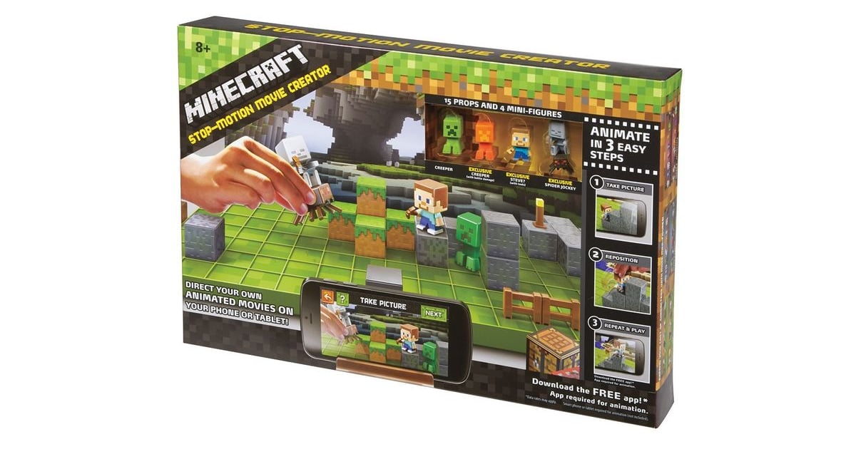 minecraft mini figures stop motion
