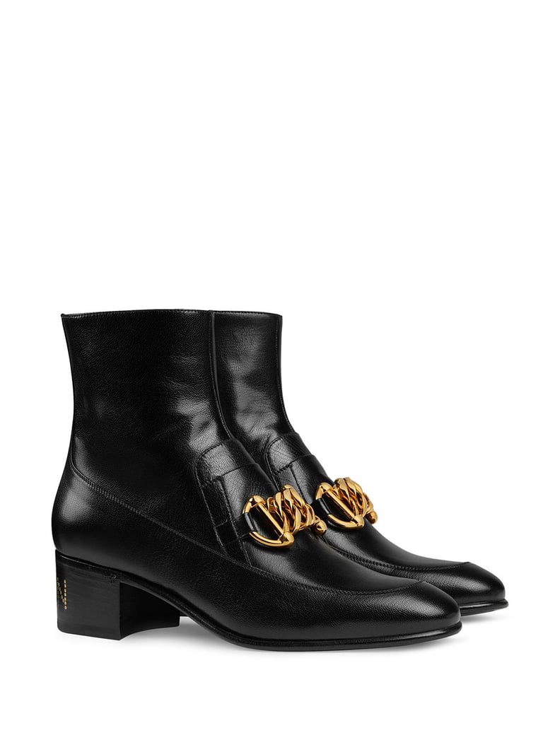Gucci Horsebit Chain Loafer Boots