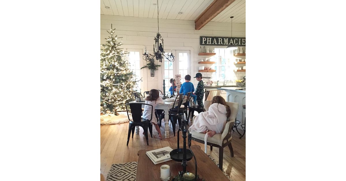 Fuzzy Tree Skirt Christmas Decorating Ideas From Joanna Gaines POPSUGAR Home Photo 9