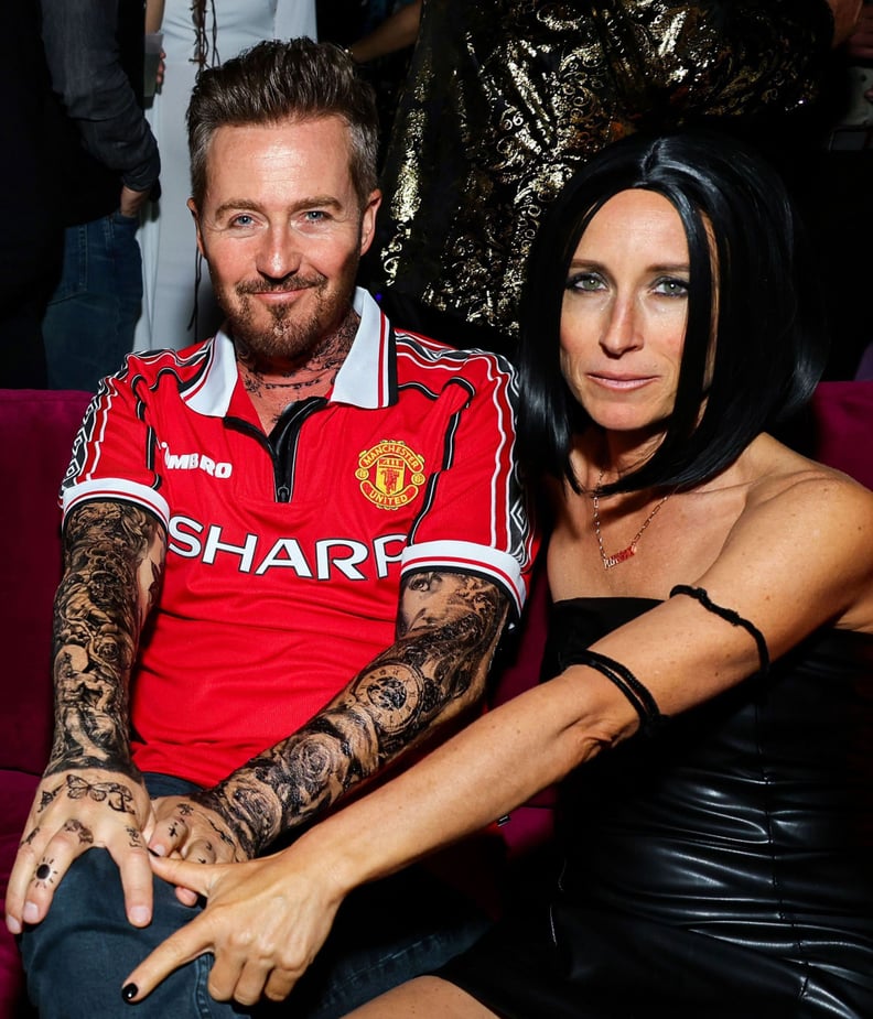 Edward Norton and Shauna Robertson as David and Victoria Beckham in 2023