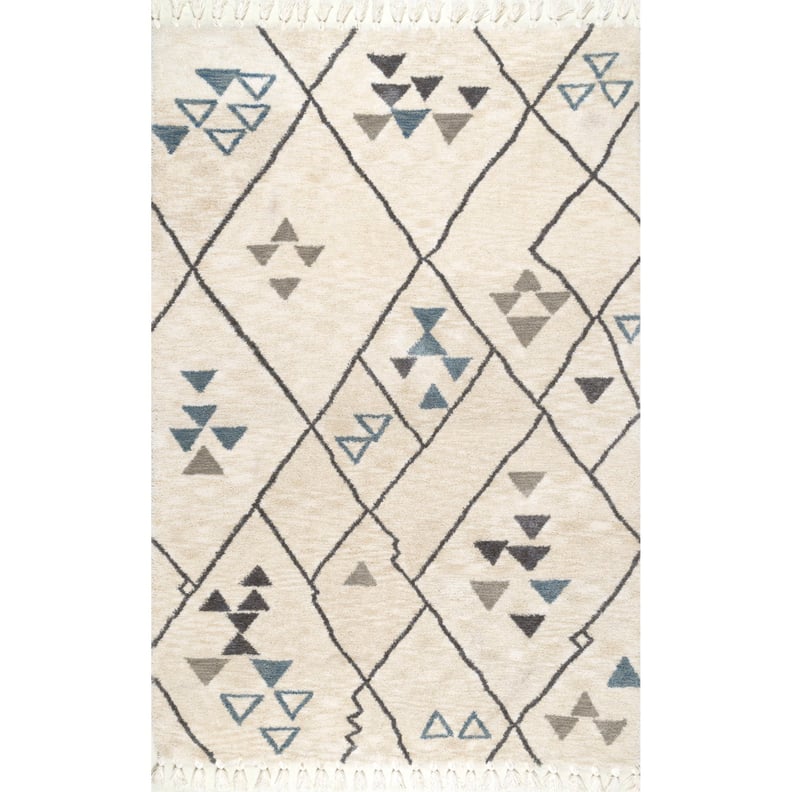 MoDRN Scandinavian Sketched Triangles Area Rug