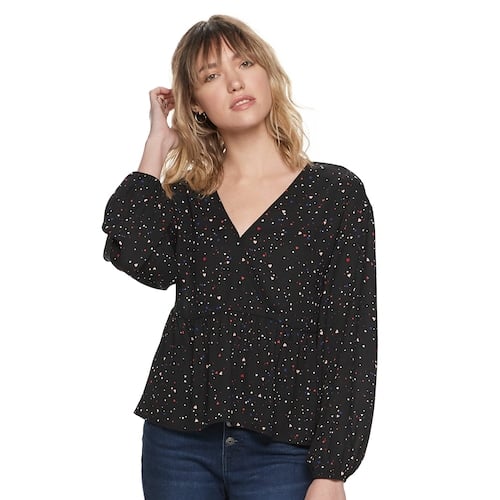 Tredive support Kloster POPSUGAR Crossover Babydoll Top | 8 Pretty Party Tops We're Wearing With  Jeans — Oh, and They're 50% Off | POPSUGAR Fashion Photo 6