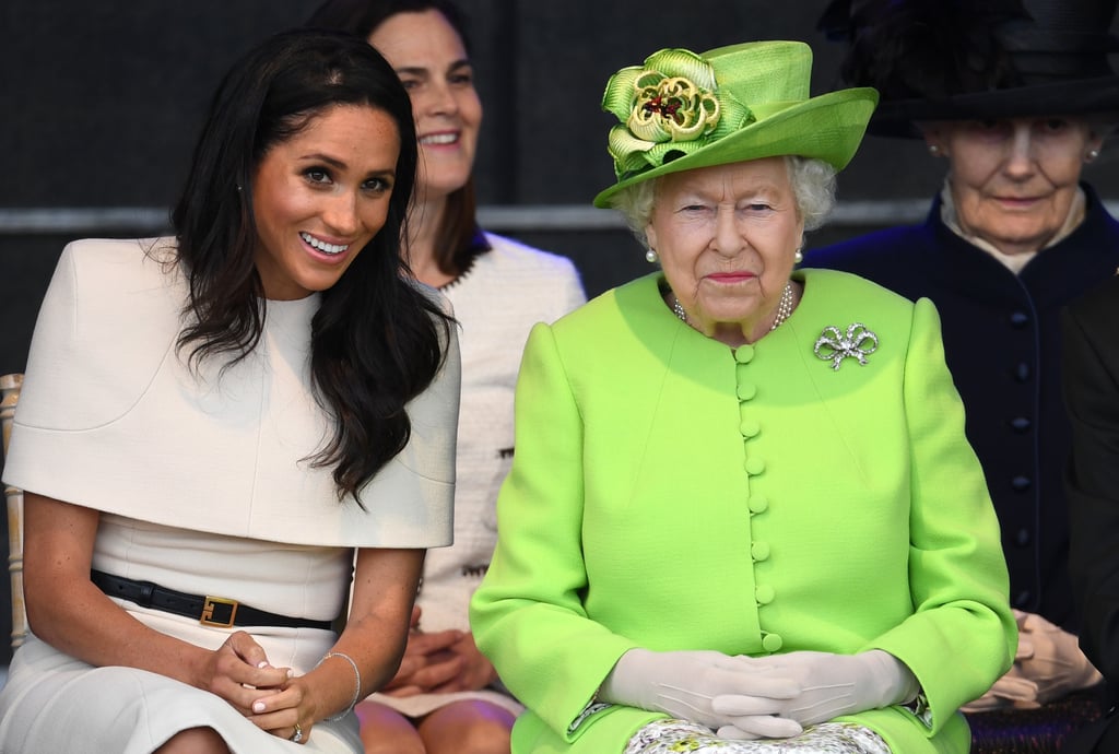 Queen Elizabeth II and Meghan Markle Cheshire Visit Pictures