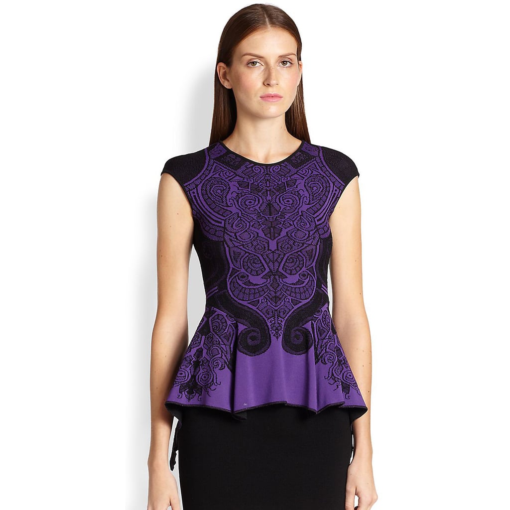 RVN Baroque Lace Jacquard Top