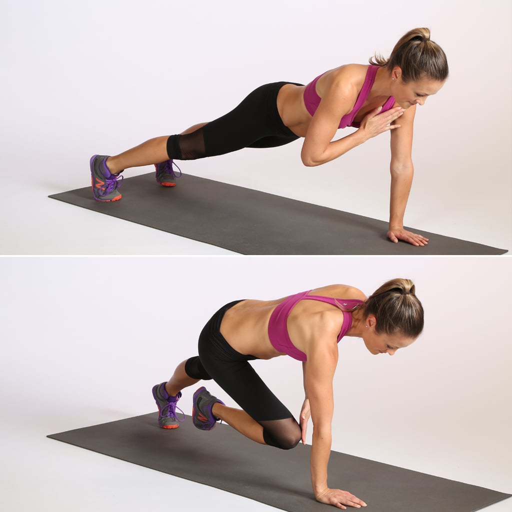 Core: Plank With Alternating Shoulder and Knee Tap