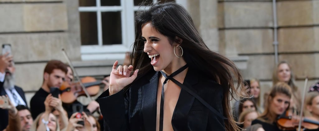 Camila Cabello Made Her Runway Debut at Paris Fashion Week in a Supersexy Black Pantsuit