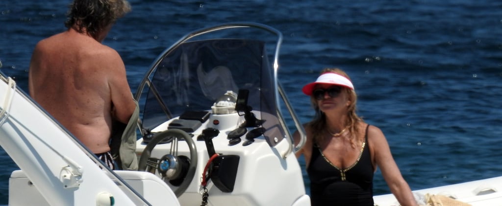 Goldie Hawn and Kurt Russell Have a Blast on the Water in Greece