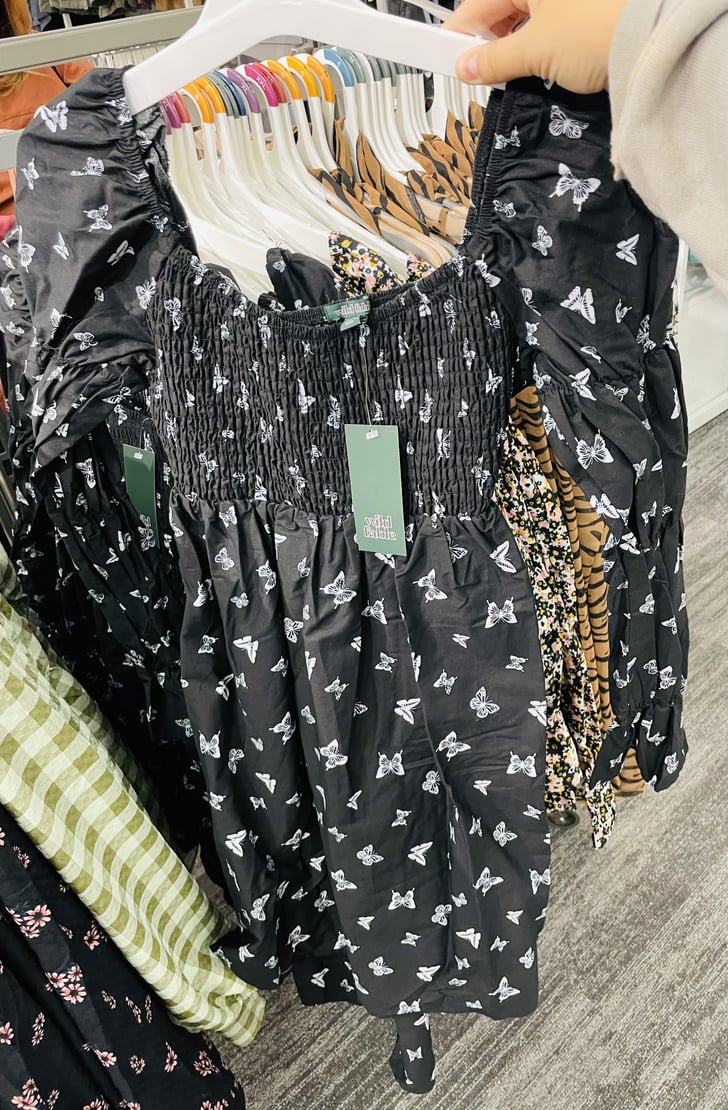 The Prettiest Butterfly Print Wild Fable Long Sleeve Smocked Muse