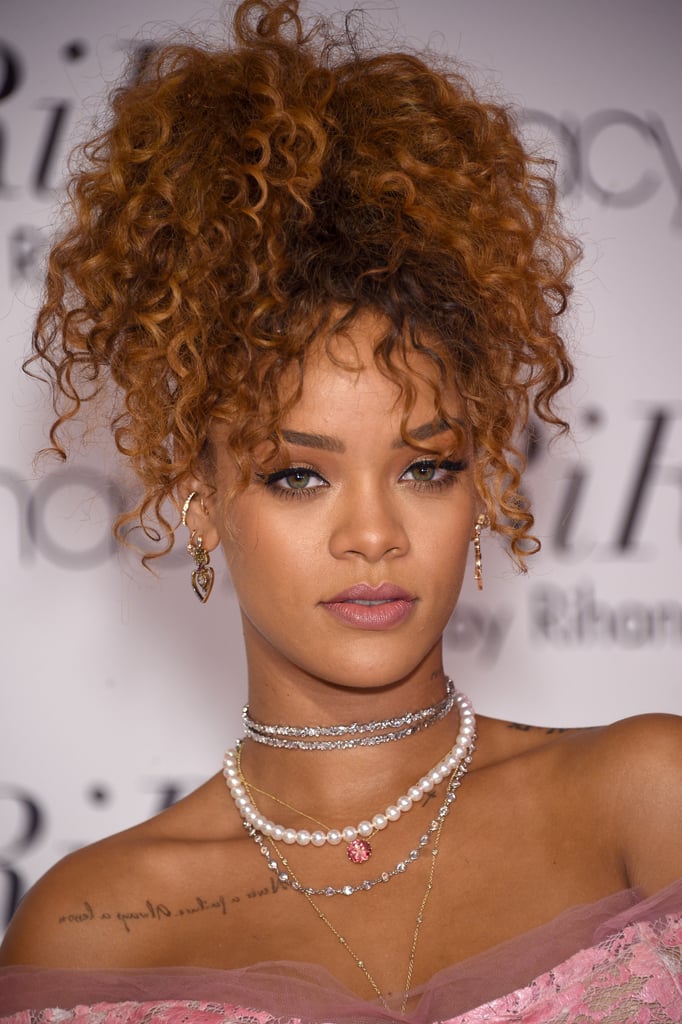 Rihanna With Copper-Brown Hair