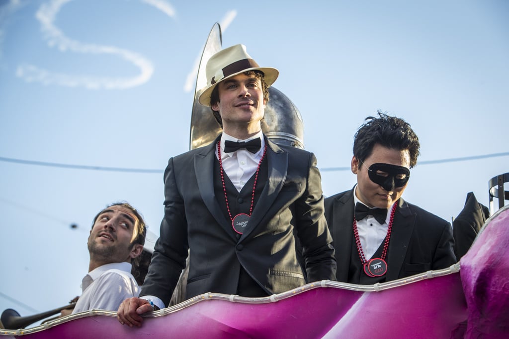 Ian Somerhalder at Mardi Gras For Krewe of Endymion Parade