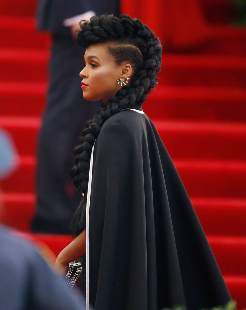 Janelle Monáe's Hair at the 2015 Met Gala