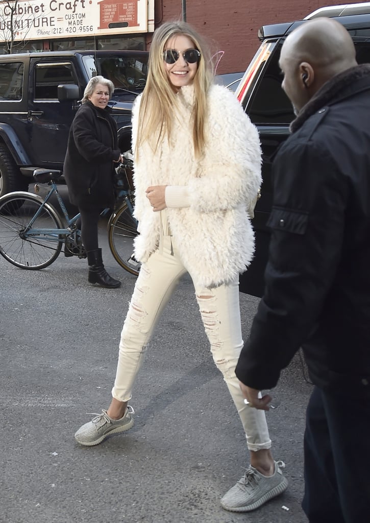 Gigi Hadid Wearing All White January 2016