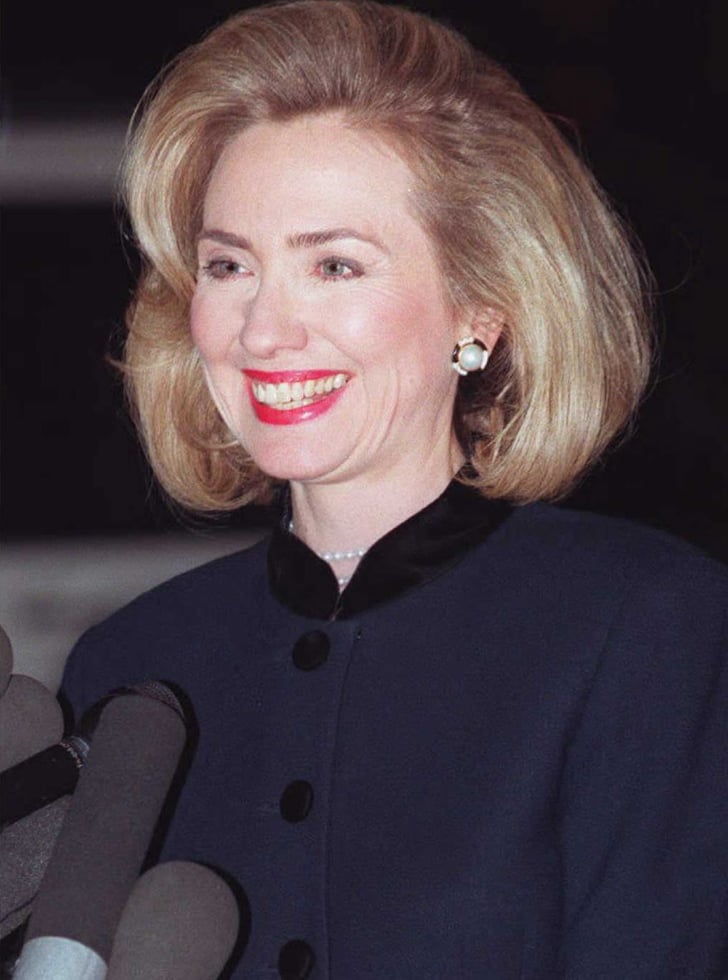 January 1996 Hillary Clinton Hair Evolution POPSUGAR Beauty Photo 16