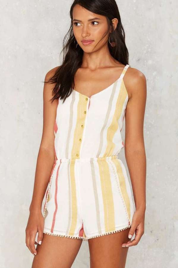 Factory Tulum Striped Romper ($58)