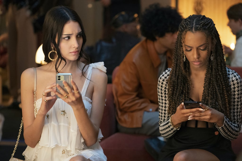 Luna Wearing Rococo Sand and Monet de Haan Wearing David Koma, Episode 1