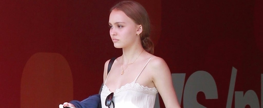 Lily-Rose Depp Red Block Heels
