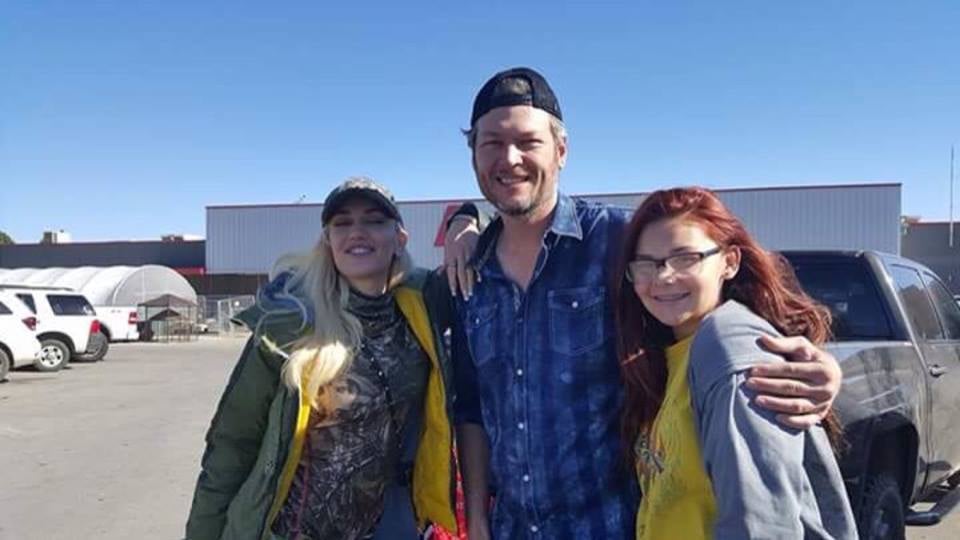 Blake Shelton and Gwen Stefani in Oklahoma December 2015