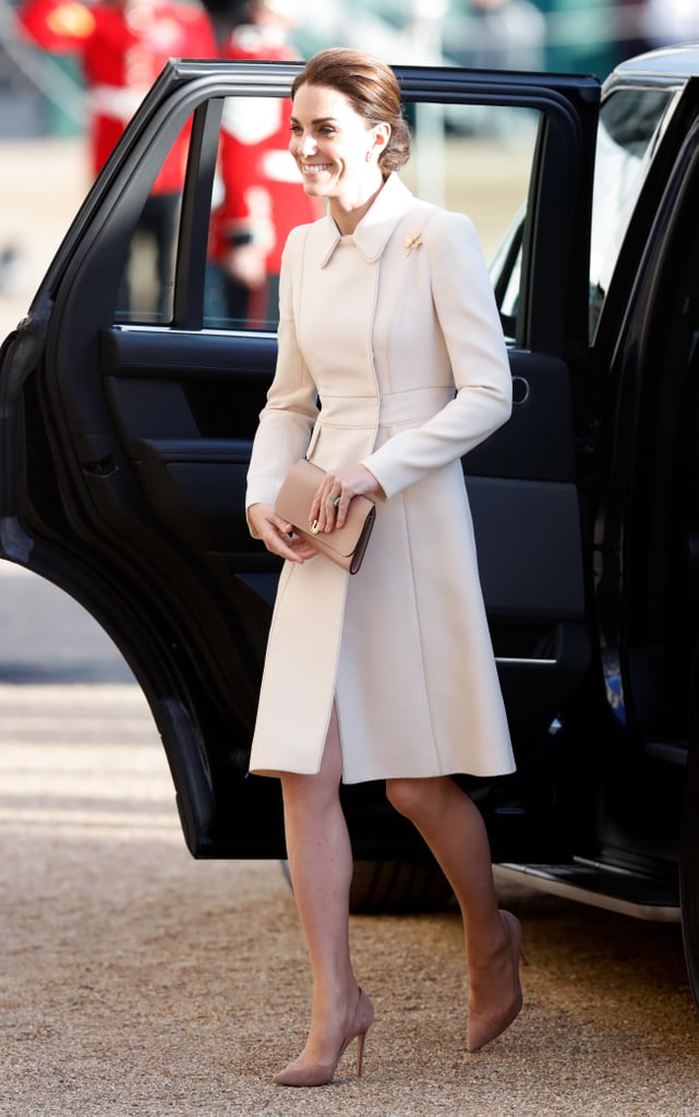 Kate Middleton's Cream Catherine Walker Coat 2019 | POPSUGAR Fashion ...