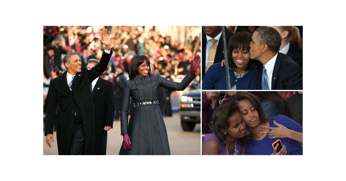 Barack Obama And Michelle Obama At Inauguration Parade Popsugar Love And Sex 