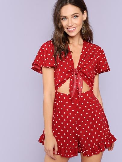 shein red romper