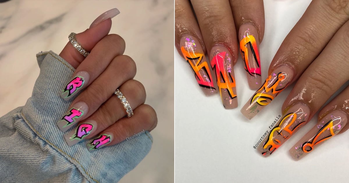 graffiti nail designs