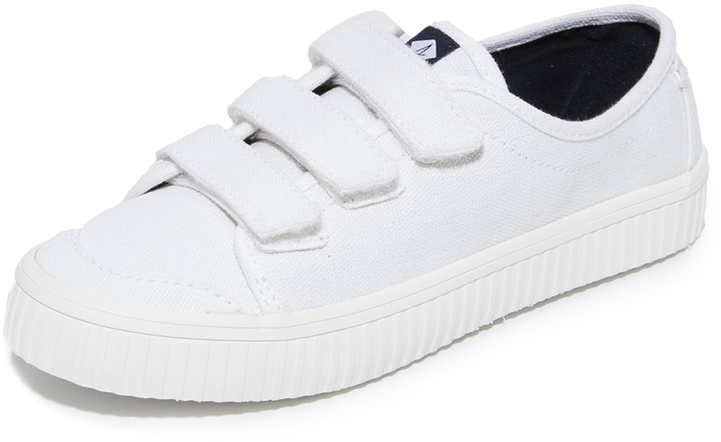 Selena Gomez's White Velcro Sneakers | POPSUGAR Fashion