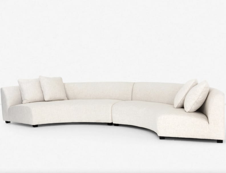 Seating For the Whole Family: Lulu and Georgia Saban 2-Piece Curved Sectional Sofa