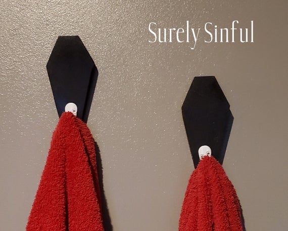 Coffin Towel Holders