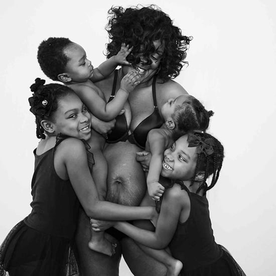 Black-and-White Postpartum Body Photos